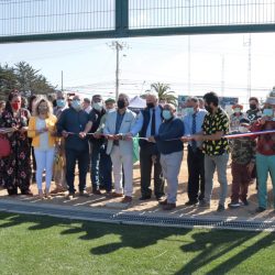 Estadio de Las Cruces inauguró carpeta  de césped sintético y cierre perimetral