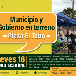Nuevo “Gobierno y Municipio en terreno” este jueves en la plaza de El Tabo