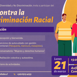 Invitación a conmemorar el Día internacional de la eliminación de la discriminación racial