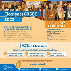 Listado de candidatas y candidatos al Consejo de la Sociedad Civil COSOC 2022
