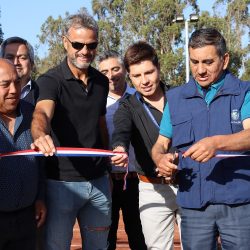 Municipio inauguró canchas de tenis y circuito de calistenia
